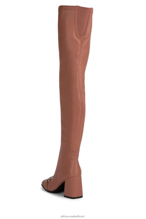 Jeffrey Campbell mulheres B0VBD721 blush prateado botas joelho a coxa hotlava-bt