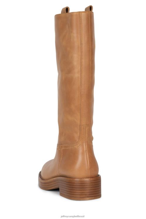 Jeffrey Campbell mulheres B0VBD747 pilha natural bronzeada botas joelho a coxa amazona