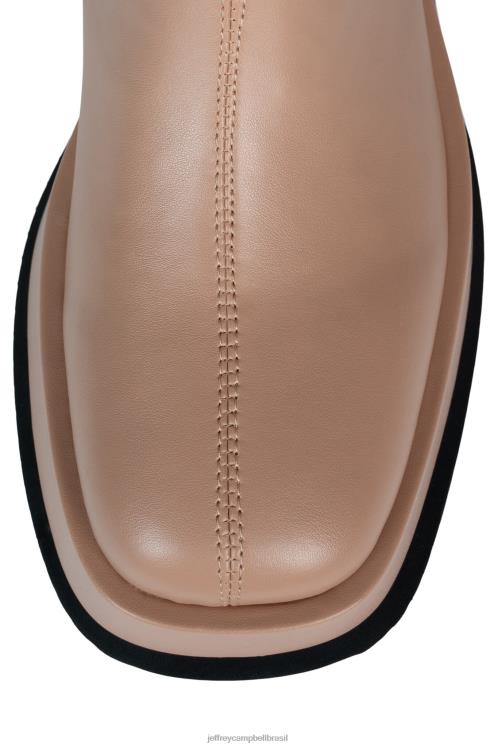 Jeffrey Campbell mulheres B0VBD750 bege botas joelho a coxa sintetizar