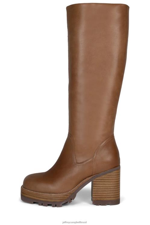 Jeffrey Campbell mulheres B0VBD752 escuro natural botas joelho a coxa Wynona