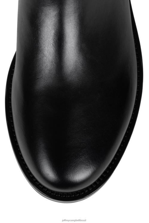 Jeffrey Campbell mulheres B0VBD759 preto botas joelho a coxa Frisian-l
