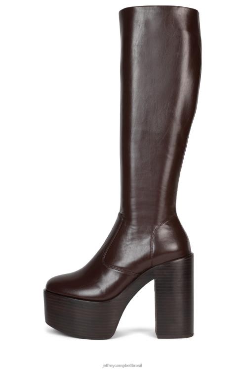 Jeffrey Campbell mulheres B0VBD761 marrom botas joelho a coxa chica