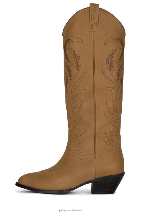 Jeffrey Campbell mulheres B0VBD762 mostarda botas joelho a coxa o galinheiro