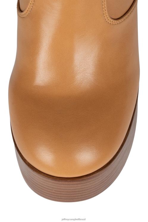 Jeffrey Campbell mulheres B0VBD774 natural botas joelho a coxa timewarp