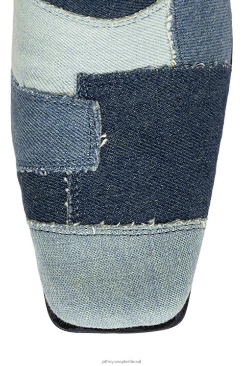 Jeffrey Campbell mulheres B0VBD781 jeans multi botas joelho a coxa velocidade da luz