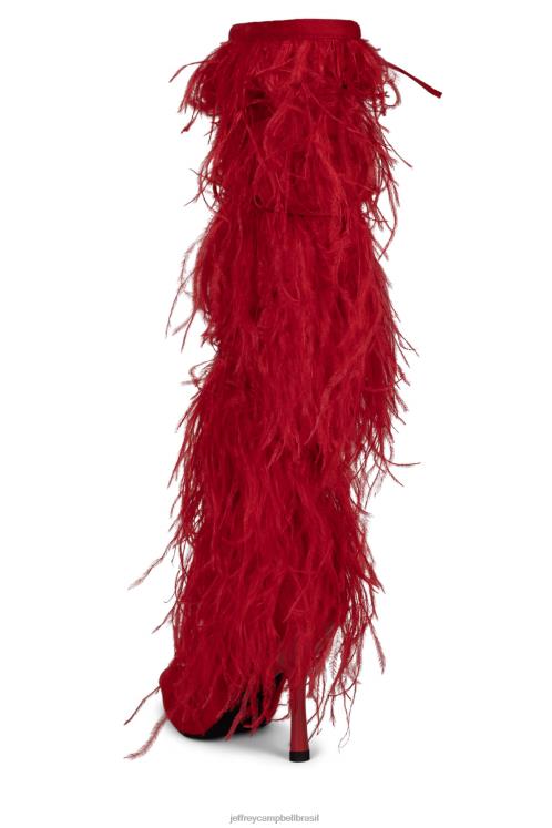 Jeffrey Campbell mulheres B0VBD793 vermelho botas joelho a coxa sacuda-te