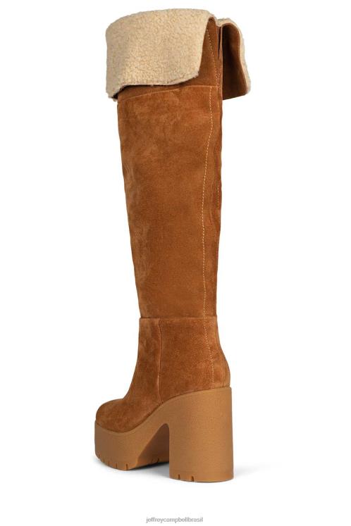 Jeffrey Campbell mulheres B0VBD797 mel marfim bronzeado botas joelho a coxa atualizar-f