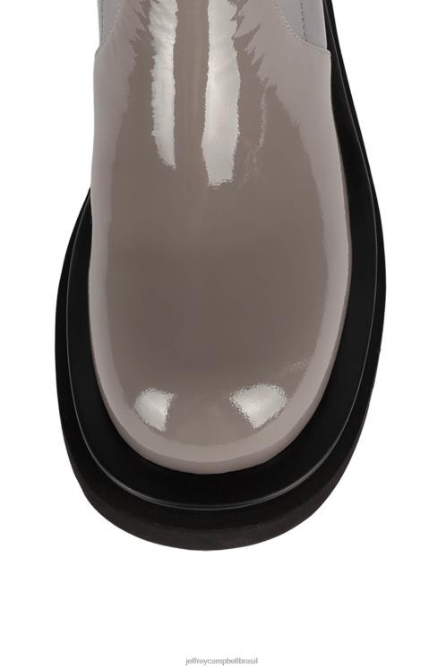 Jeffrey Campbell mulheres B0VBD810 patente cinza botas joelho a coxa tanque-ok
