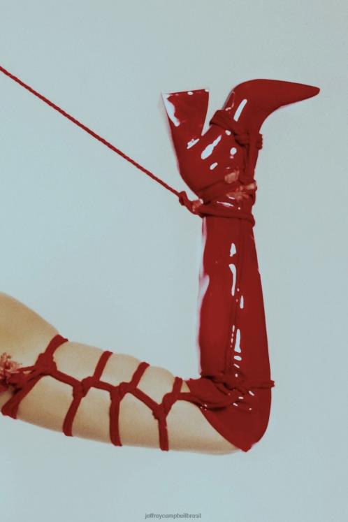 Jeffrey Campbell mulheres B0VBD816 patente vermelha botas joelho a coxa apelos