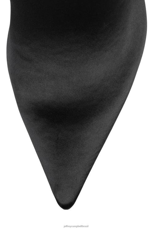 Jeffrey Campbell mulheres B0VBD819 cetim preto botas joelho a coxa segredo