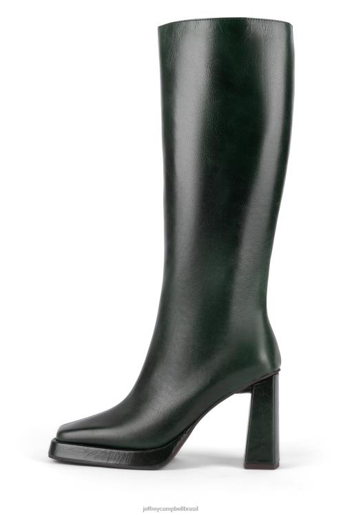Jeffrey Campbell mulheres B0VBD820 verde escuro botas joelho a coxa máximo