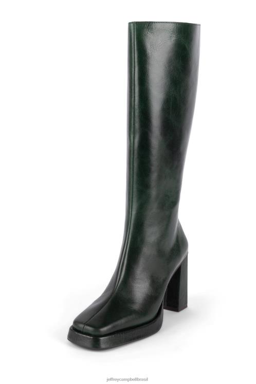 Jeffrey Campbell mulheres B0VBD820 verde escuro botas joelho a coxa máximo