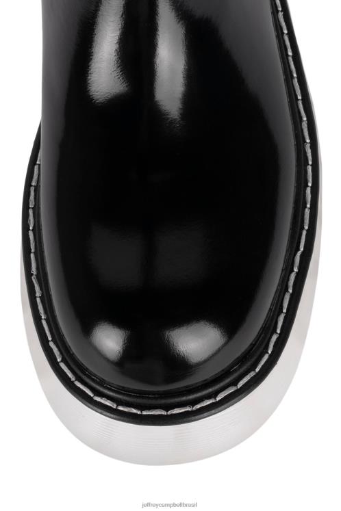 Jeffrey Campbell mulheres B0VBD828 caixa preta limpa botas joelho a coxa espionagem