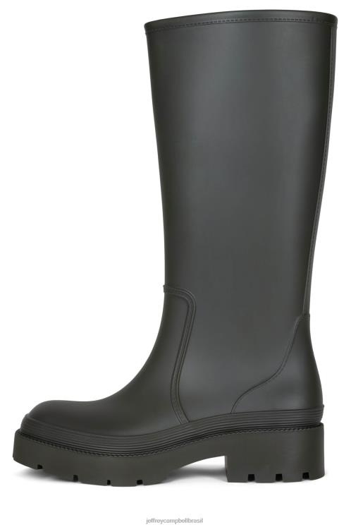 Jeffrey Campbell mulheres B0VBD836 cáqui fosco botas joelho a coxa chuva torrencial