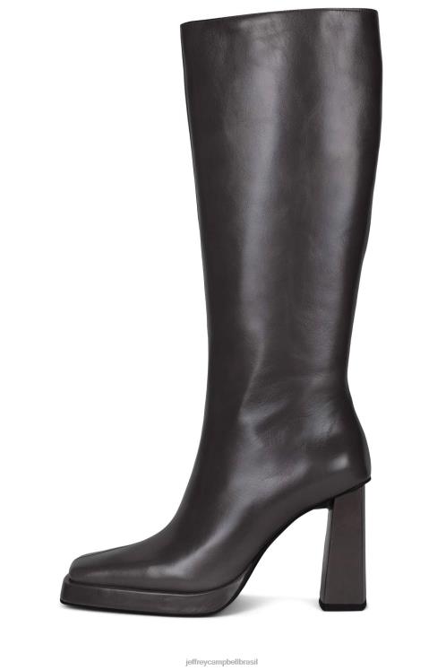 Jeffrey Campbell mulheres B0VBD839 cinza brilhante botas joelho a coxa máximo-2
