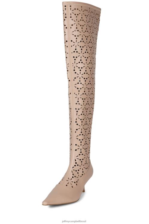 Jeffrey Campbell mulheres B0VBD846 natural botas joelho a coxa lazer