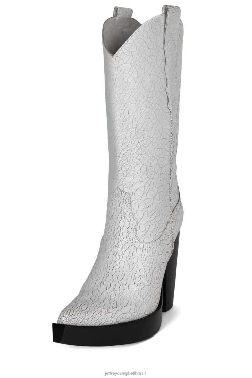 Jeffrey Campbell mulheres B0VBD854 branco angustiado botas joelho a coxa bad2dabone
