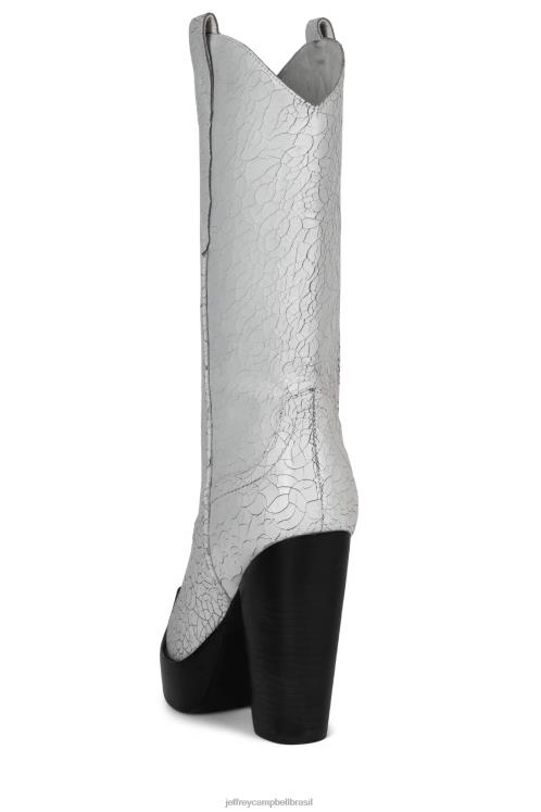 Jeffrey Campbell mulheres B0VBD854 branco angustiado botas joelho a coxa bad2dabone