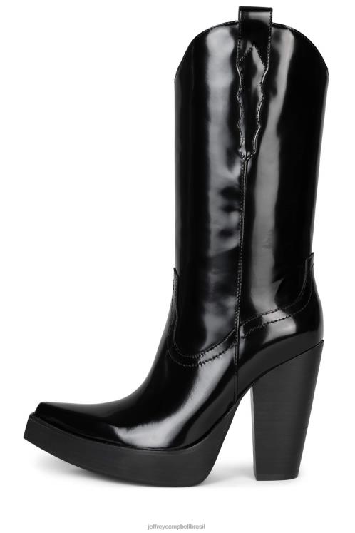 Jeffrey Campbell mulheres B0VBD856 caixa preta botas joelho a coxa bad2dabone