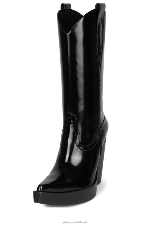 Jeffrey Campbell mulheres B0VBD856 caixa preta botas joelho a coxa bad2dabone