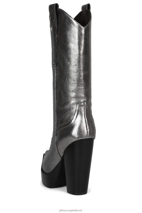 Jeffrey Campbell mulheres B0VBD857 estanho afligido botas joelho a coxa bad2dabone