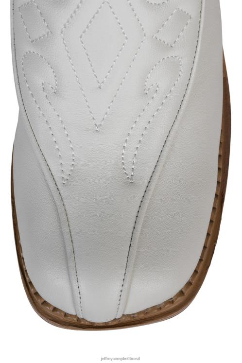 Jeffrey Campbell mulheres B0VBD858 pilha de esmalte natural branco botas joelho a coxa deadwrng-h