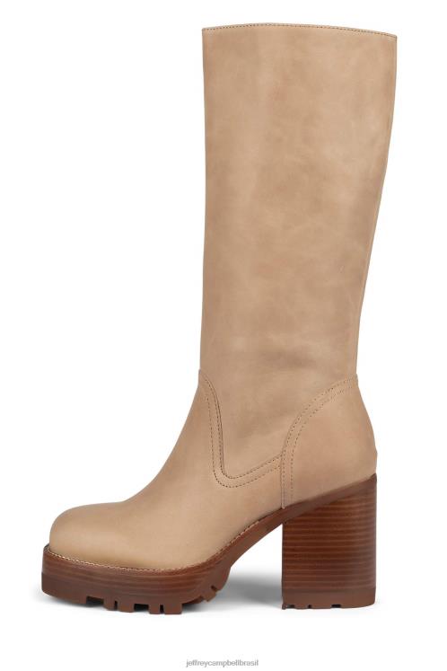 Jeffrey Campbell mulheres B0VBD866 natural botas joelho a coxa abundante
