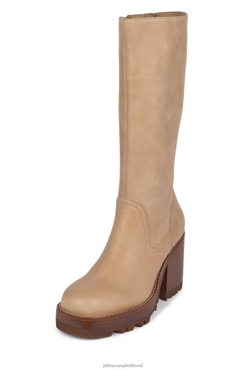 Jeffrey Campbell mulheres B0VBD866 natural botas joelho a coxa abundante