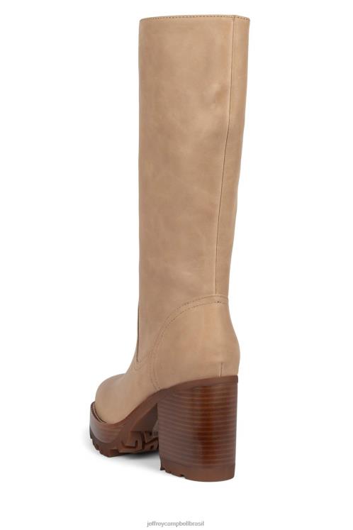 Jeffrey Campbell mulheres B0VBD866 natural botas joelho a coxa abundante
