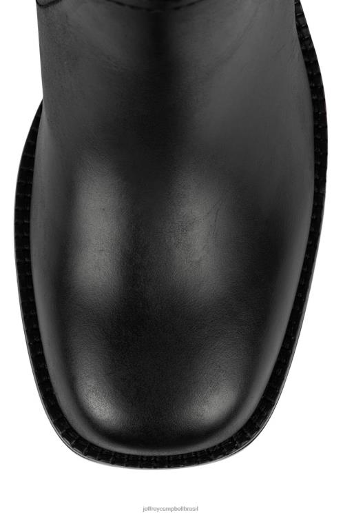 Jeffrey Campbell mulheres B0VBD868 preto botas joelho a coxa abundante
