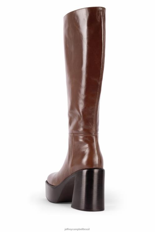 Jeffrey Campbell mulheres B0VBD876 marrom botas joelho a coxa a banda