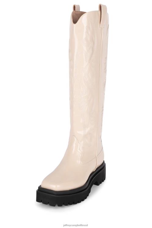 Jeffrey Campbell mulheres B0VBD887 caixa de marfim botas joelho a coxa passeio noturno