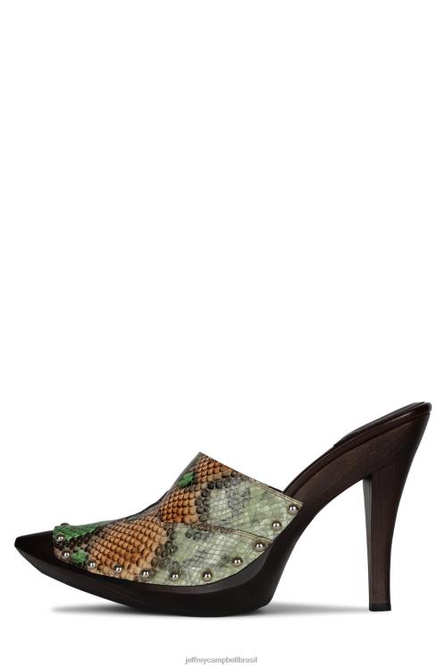 Jeffrey Campbell mulheres B0VBD909 cobra verde botas ocidentais jayde