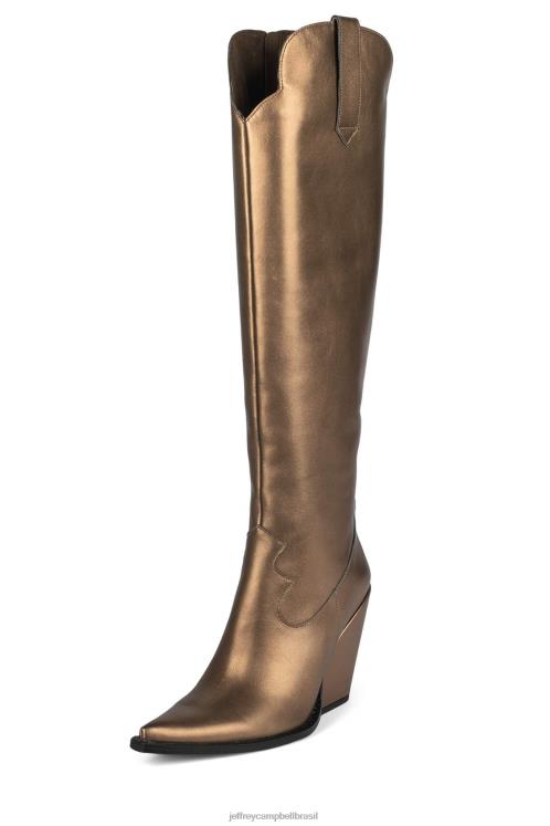 Jeffrey Campbell mulheres B0VBD914 bronze botas ocidentais amiga