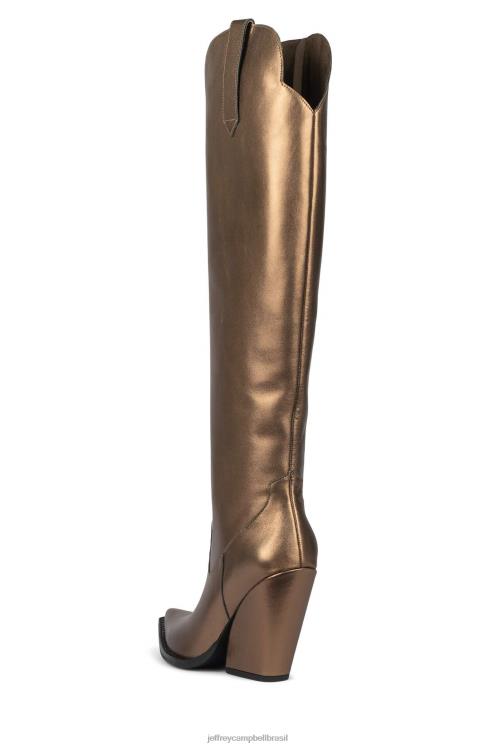 Jeffrey Campbell mulheres B0VBD914 bronze botas ocidentais amiga