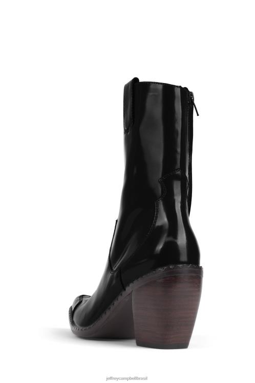 Jeffrey Campbell mulheres B0VBD917 caixa preta botas ocidentais xoro