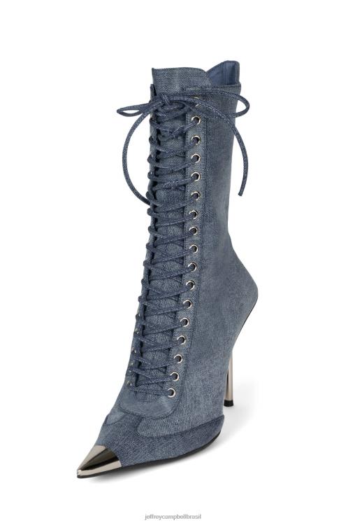 Jeffrey Campbell mulheres B0VBD294 jeans prata botas de tornozelo pode vir
