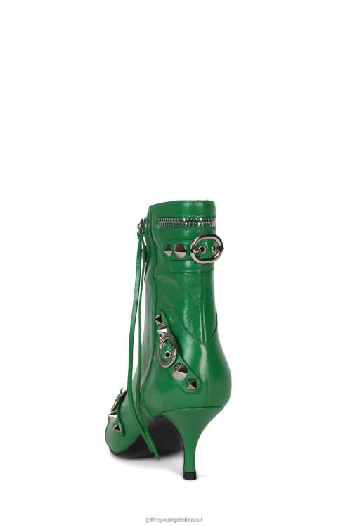 Jeffrey Campbell mulheres B0VBD308 prata verde botas de tornozelo rock alternativo
