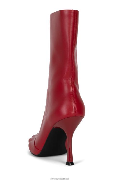 Jeffrey Campbell mulheres B0VBD322 vermelho botas de tornozelo visionário