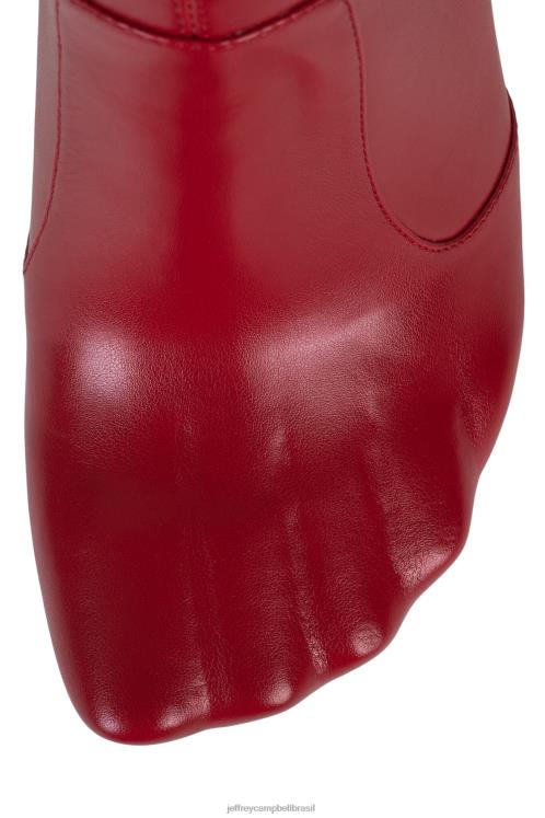 Jeffrey Campbell mulheres B0VBD322 vermelho botas de tornozelo visionário