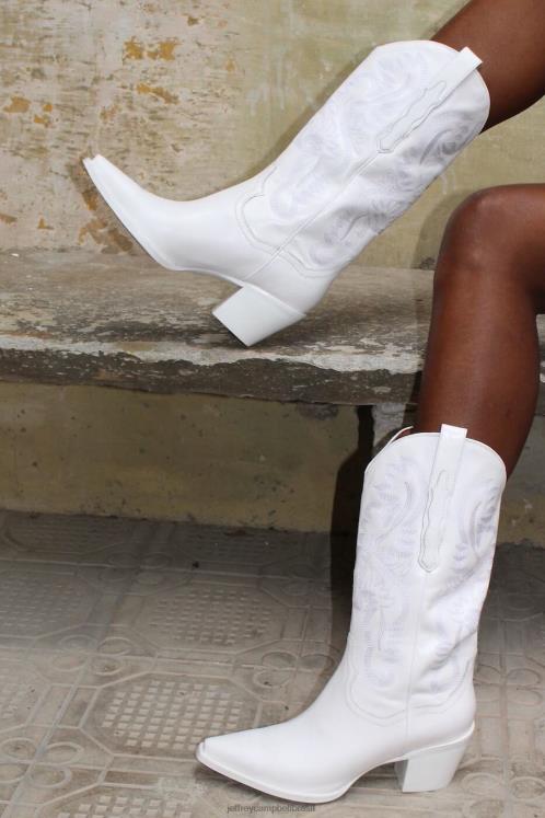 Jeffrey Campbell mulheres B0VBD333 branco botas de tornozelo adaga