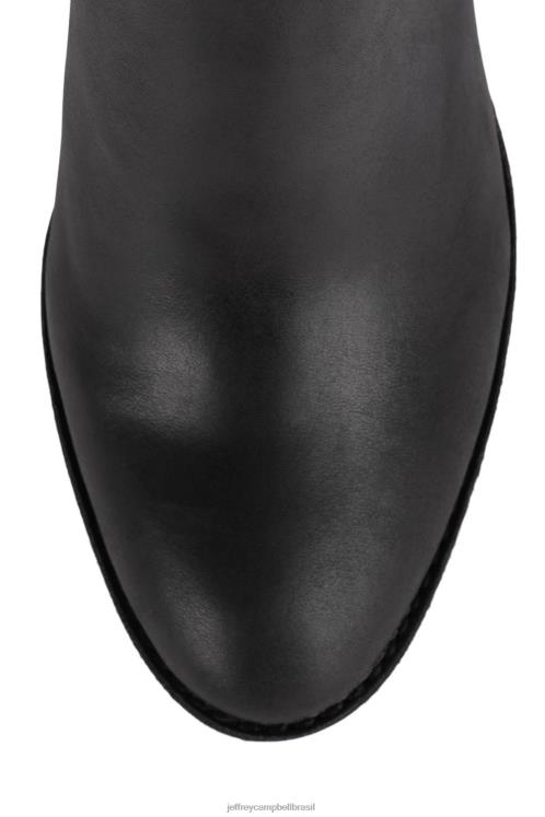 Jeffrey Campbell mulheres B0VBD338 couro preto botas de tornozelo rosalee
