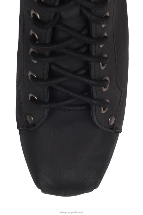 Jeffrey Campbell mulheres B0VBD339 preto angustiado botas de tornozelo lita