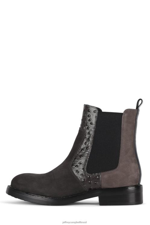 Jeffrey Campbell mulheres B0VBD359 cinza exótico multi botas de tornozelo edmond