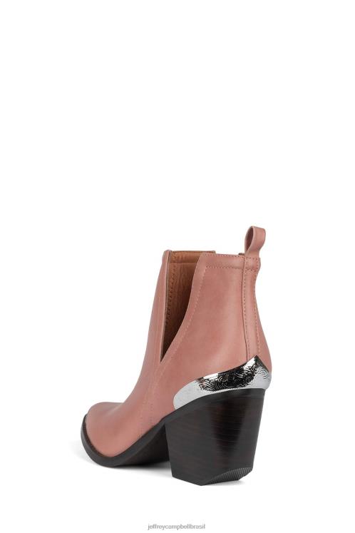 Jeffrey Campbell mulheres B0VBD378 pilha escura rosa botas de tornozelo cromwell