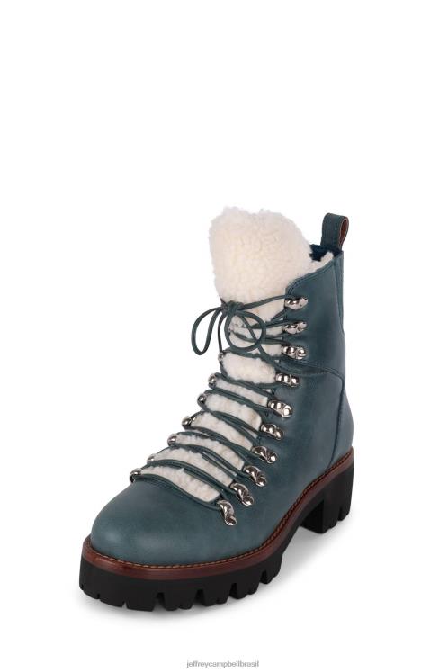 Jeffrey Campbell mulheres B0VBD382 marfim azul-petróleo botas de tornozelo bueiro