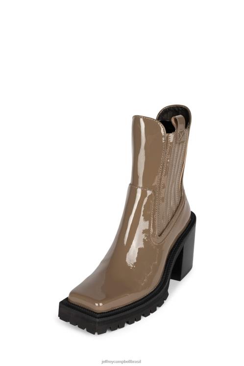Jeffrey Campbell mulheres B0VBD425 patente taupe botas de tornozelo alce