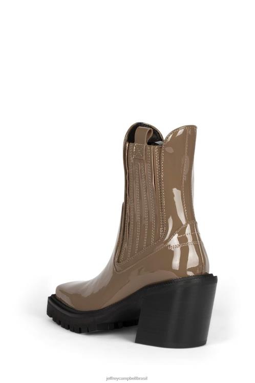 Jeffrey Campbell mulheres B0VBD425 patente taupe botas de tornozelo alce
