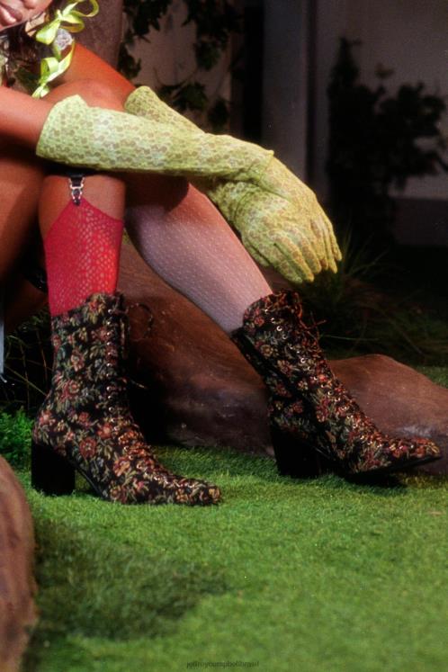 Jeffrey Campbell mulheres B0VBD428 tapeçaria multi floral botas de tornozelo archille