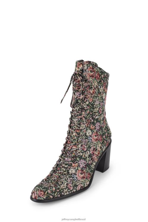 Jeffrey Campbell mulheres B0VBD428 tapeçaria multi floral botas de tornozelo archille